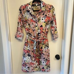 1901 Nordstrom - Shirt Dress - Size Small - floral print